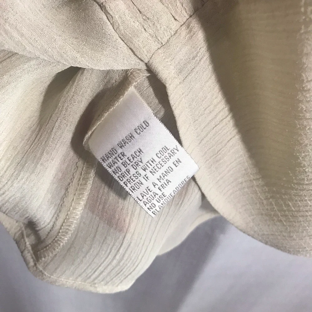 JONES NEW YORK Women's Size 6 Small Beige Sleeveless Tank Top Blouse - Picture 4 of 11